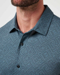 Mood Indigo/Vintage Indigo Travis Mathew Knit Featherweight Night Button-Up