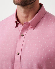 Heather Rose Wine Travis Mathew Early Check In Button-Up