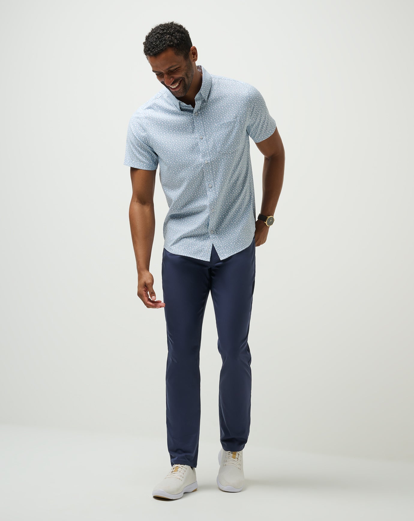 White Travis Mathew Techwoven Country Mile Button-Up