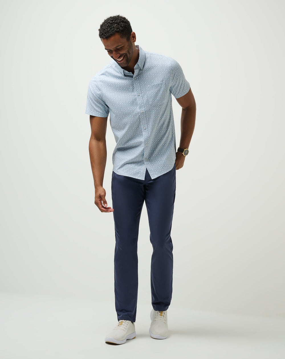 White Travis Mathew Techwoven Country Mile Button-Up