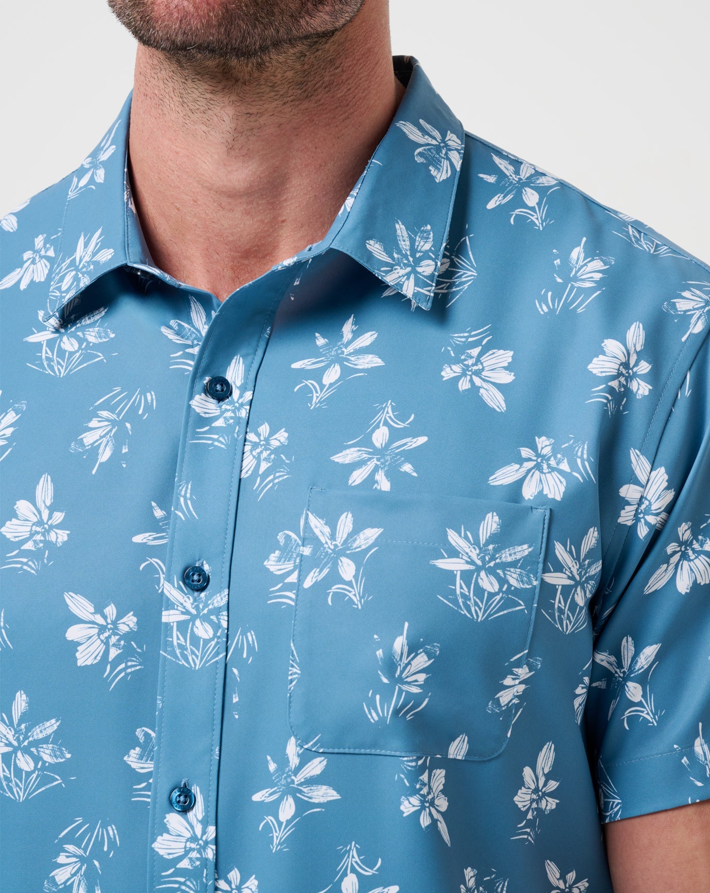 Captains Blue Travis Mathew Techwoven Seamate Button-Up