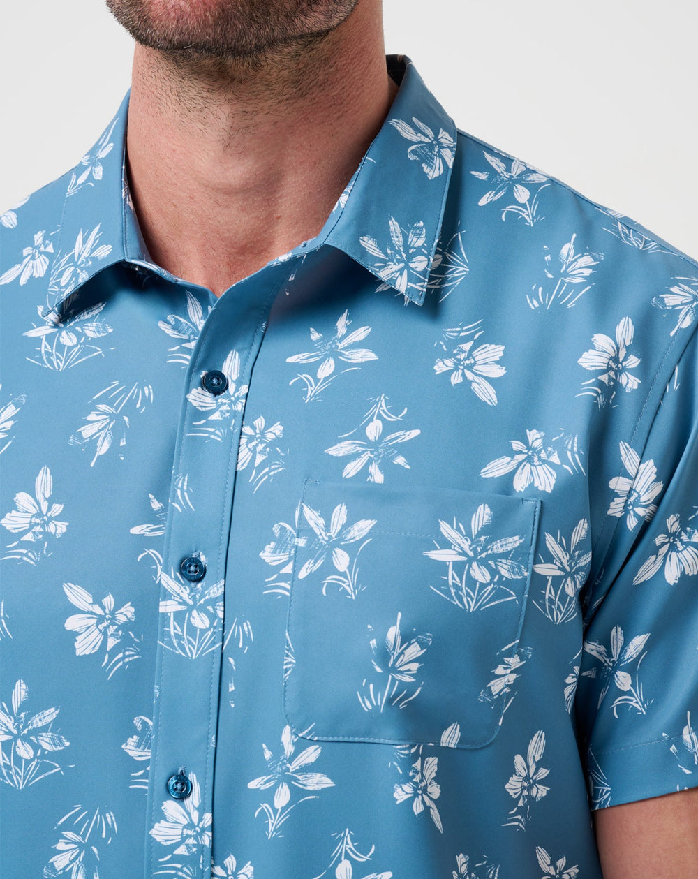 Captains Blue Travis Mathew Techwoven Seamate Button-Up