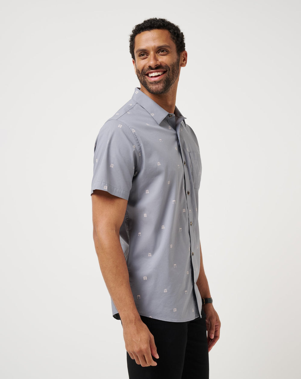 Quiet Shade Travis Mathew French Riviera Button-Up