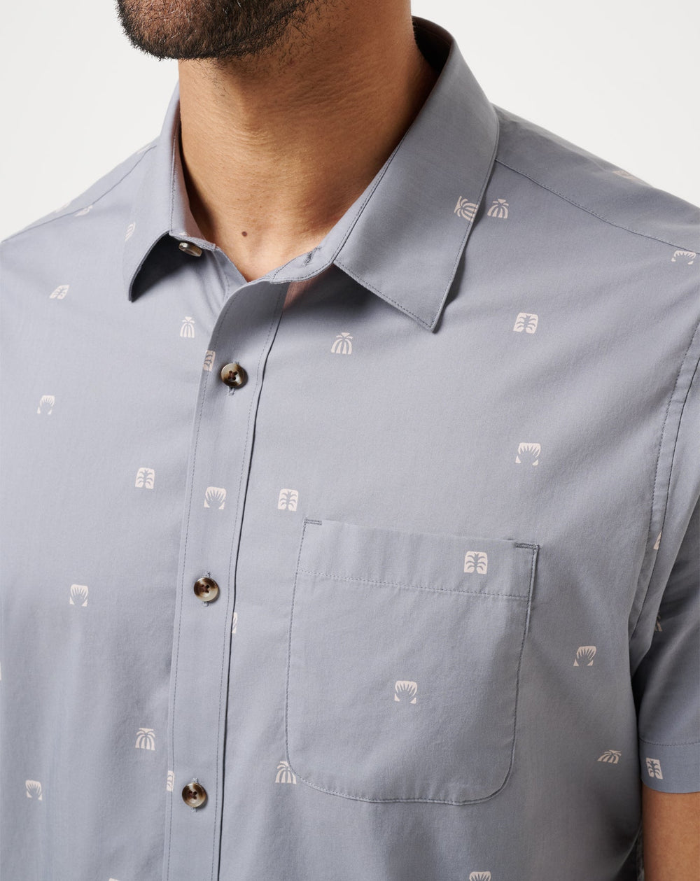 Quiet Shade Travis Mathew French Riviera Button-Up