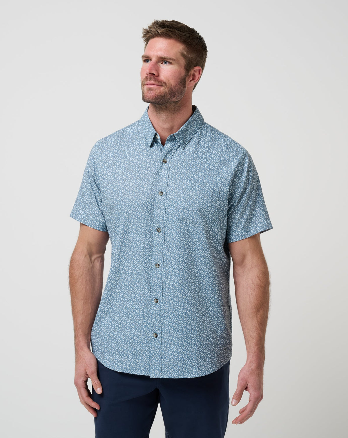 Arona Travis Mathew Techwoven Country Mile Button-Up
