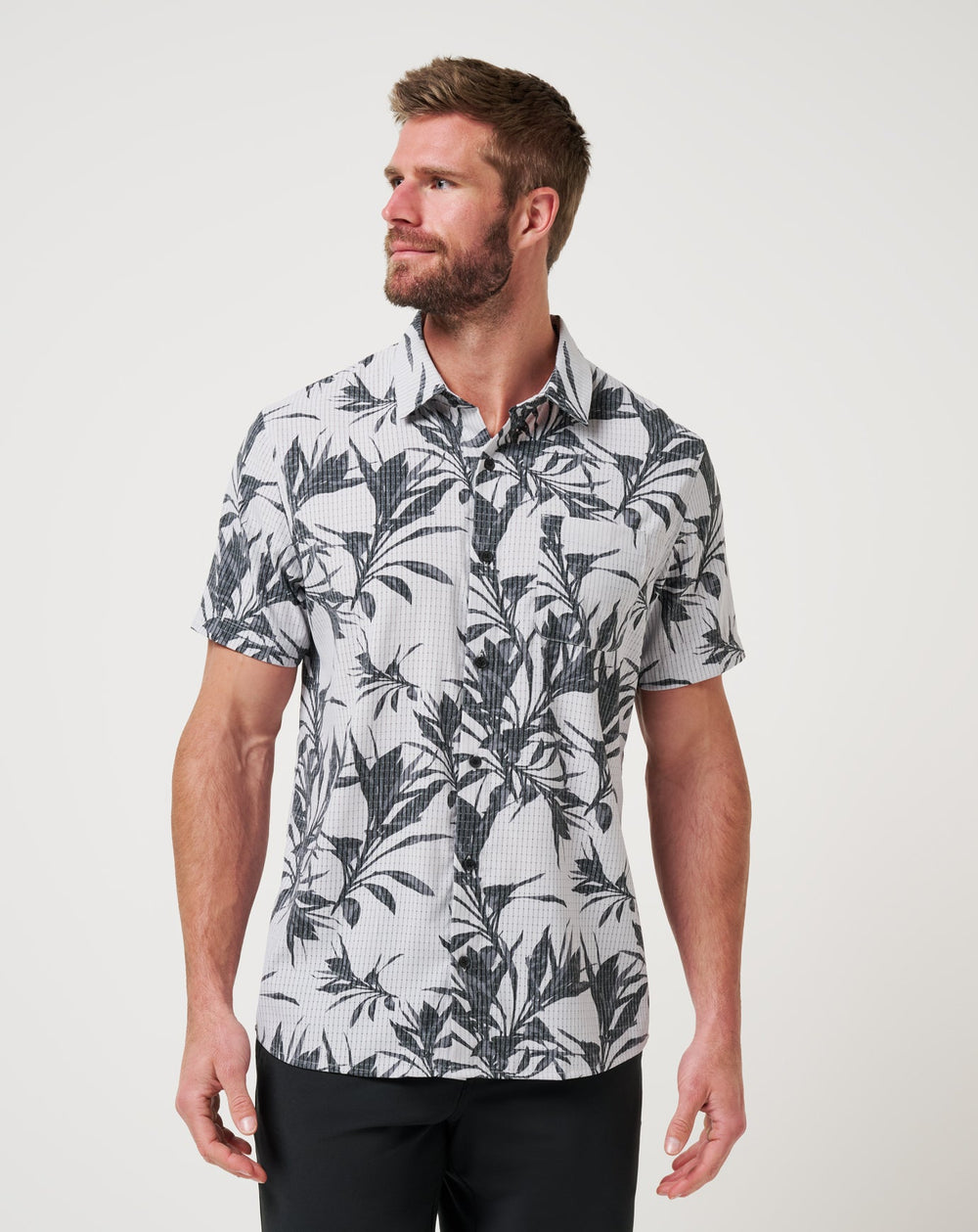 Micro Chip Travis Mathew Light Map Button-Up