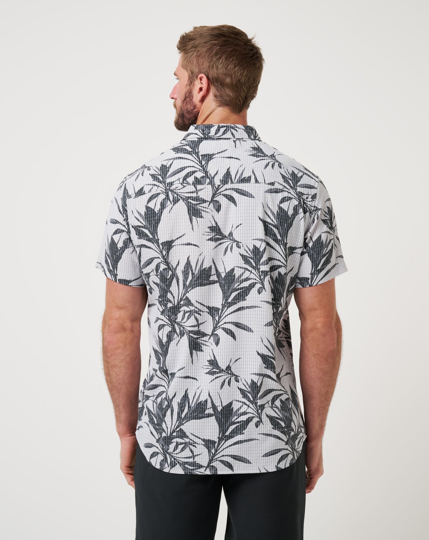 Micro Chip Travis Mathew Light Map Button-Up