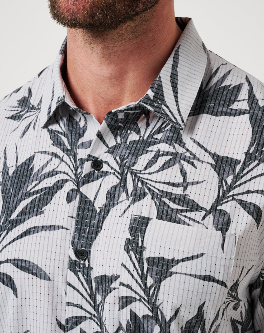 Micro Chip Travis Mathew Light Map Button-Up