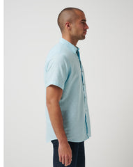 Cory Blue Travis Mathew Early Check In Button-Up