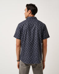 Heather Black Travis Mathew Techwoven Grey Wind Button-Up