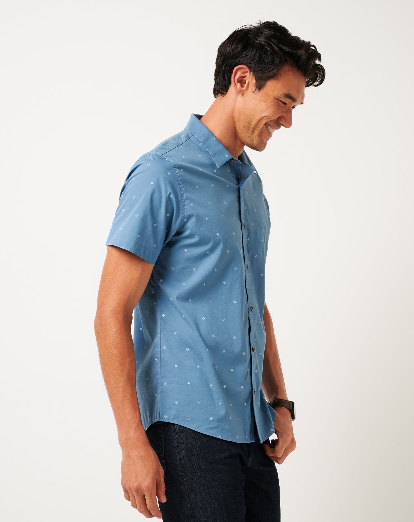 Captains Blue Travis Mathew Per Aspera Button-Up