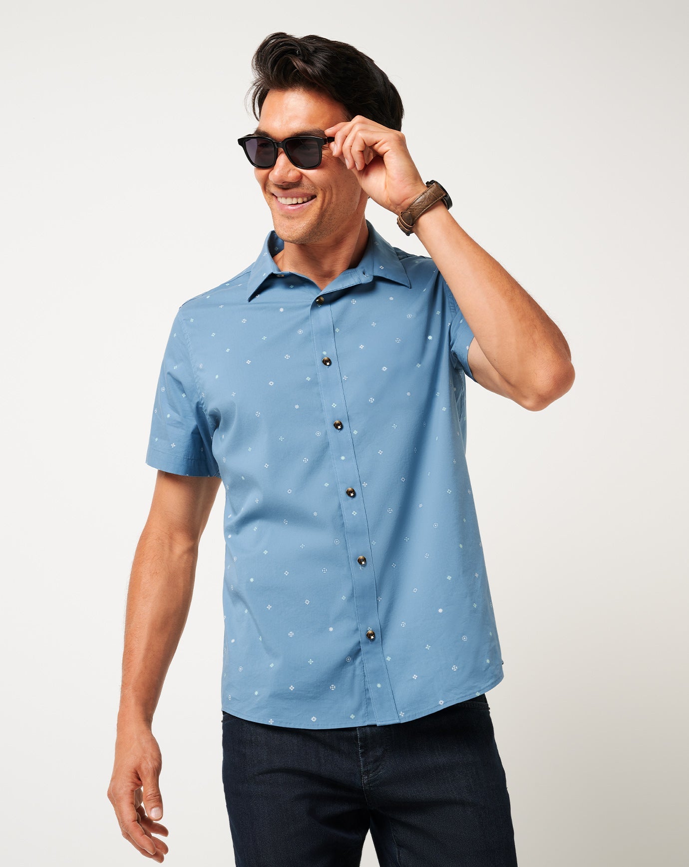 Captains Blue Travis Mathew Per Aspera Button-Up
