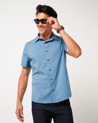 Captains Blue Travis Mathew Per Aspera Button-Up