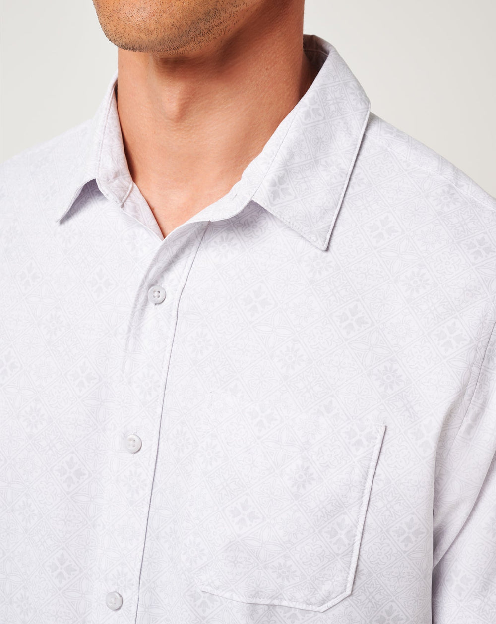 White Travis Mathew Techwoven Acropolis Button-Up