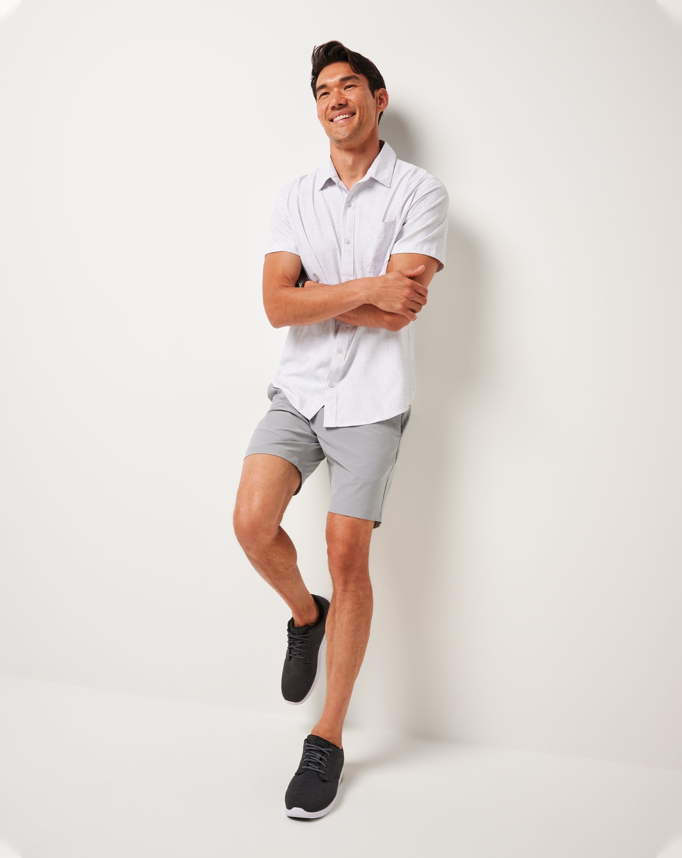 White Travis Mathew Techwoven Acropolis Button-Up