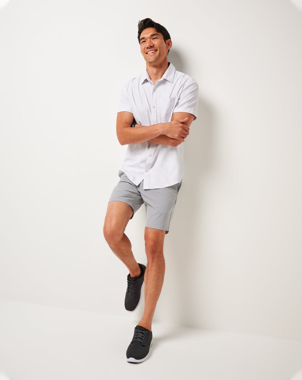 White Travis Mathew Techwoven Acropolis Button-Up