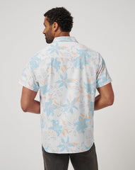 White Travis Mathew Techwoven Board Battle Button-Up