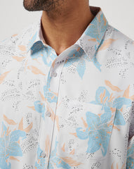 White Travis Mathew Techwoven Board Battle Button-Up