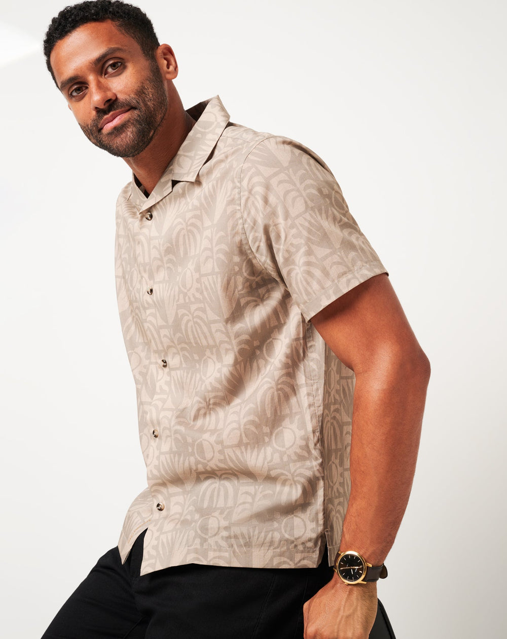 Italian Sand Travis Mathew Desert Sun Button-Up