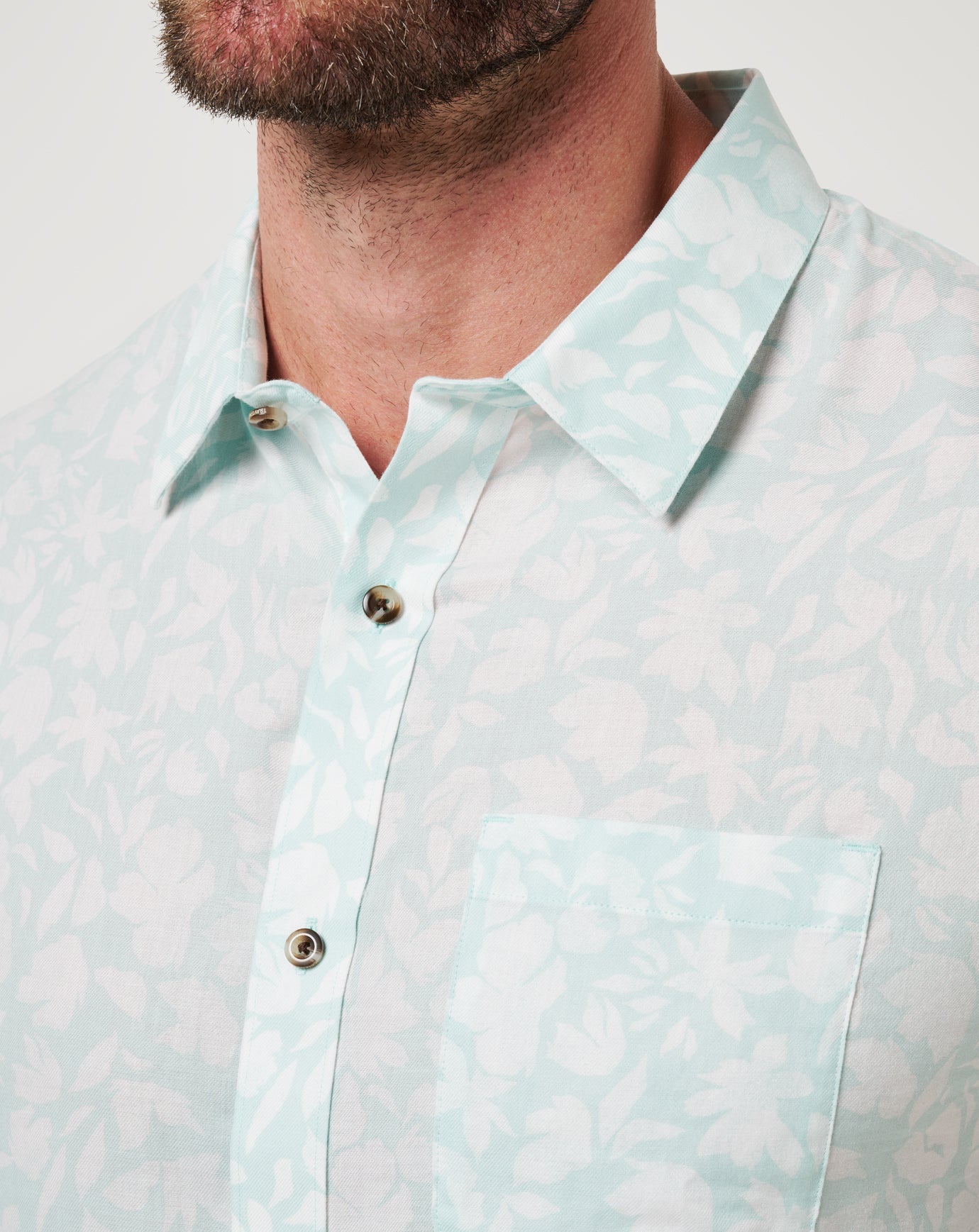 Eggshell Blue Travis Mathew Double Room Button-Up