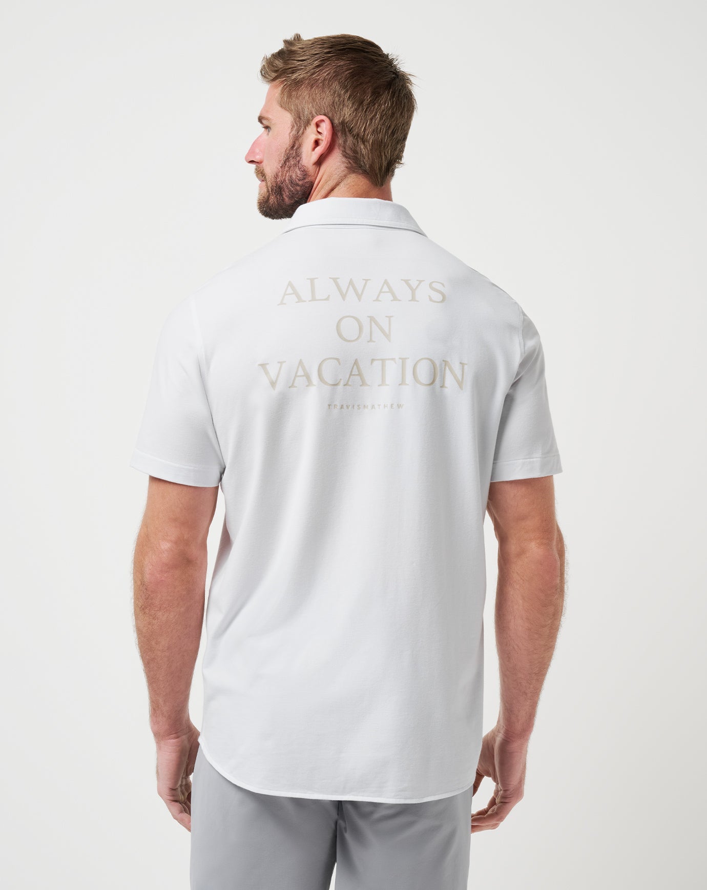 White Travis Mathew Poolside Pitcher Button-Up