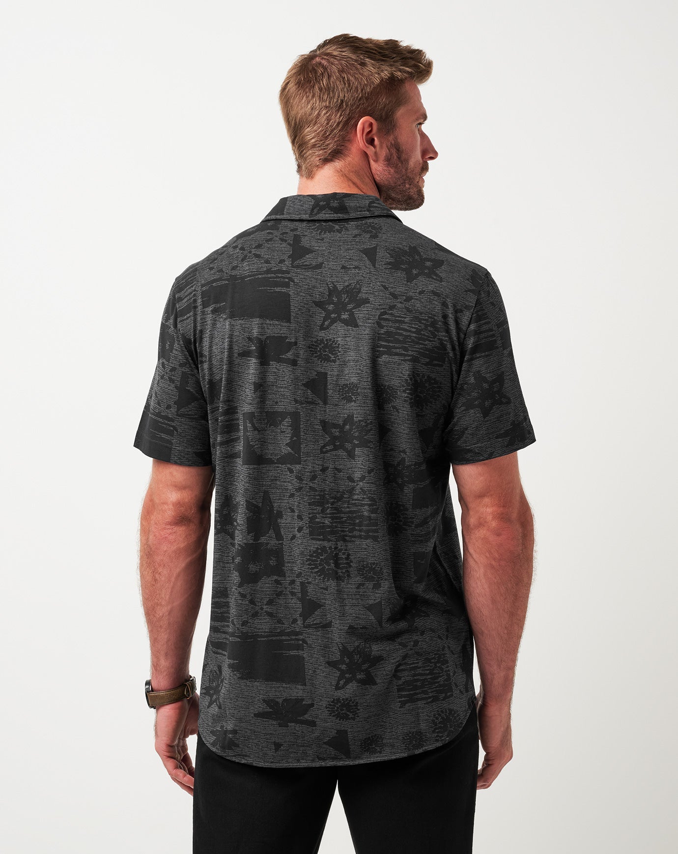 Black Travis Mathew Knit Gravitation Button-Up