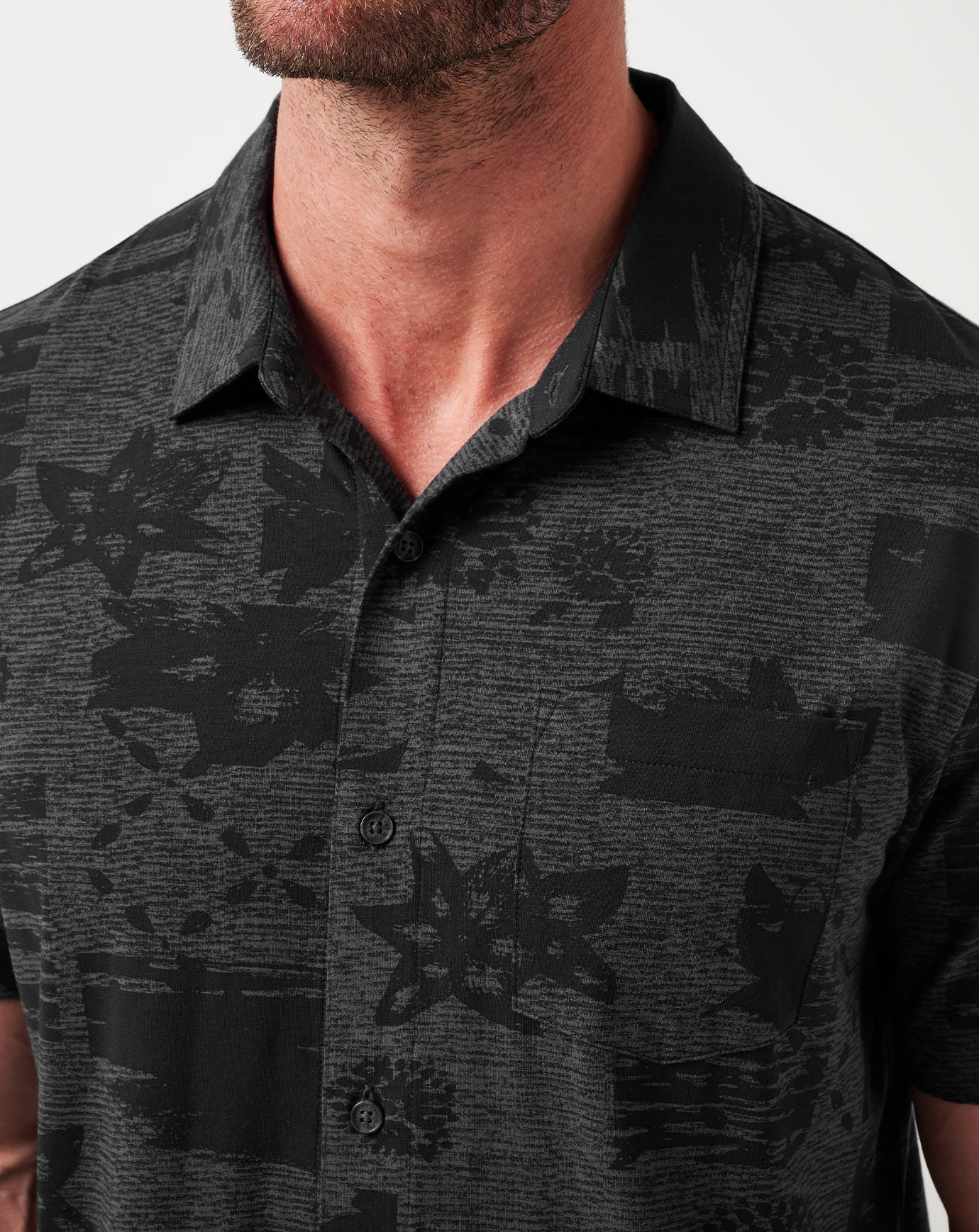 Black Travis Mathew Knit Gravitation Button-Up