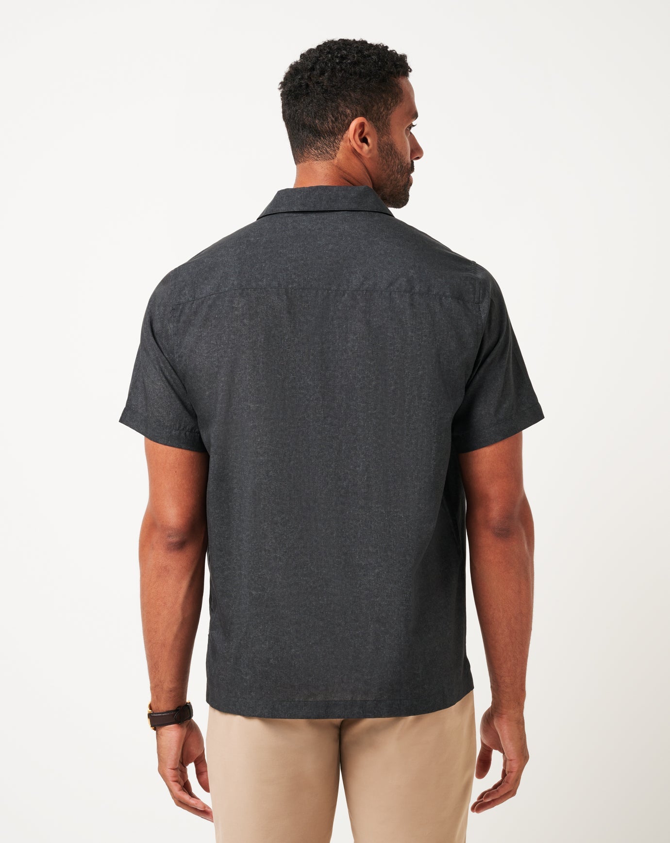 Heather Black Travis Mathew Lost Cave Button-Up