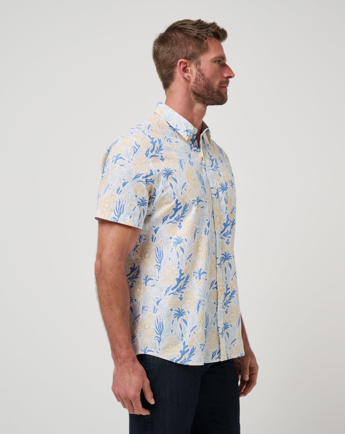 White Travis Mathew Souvenir City Button-Up