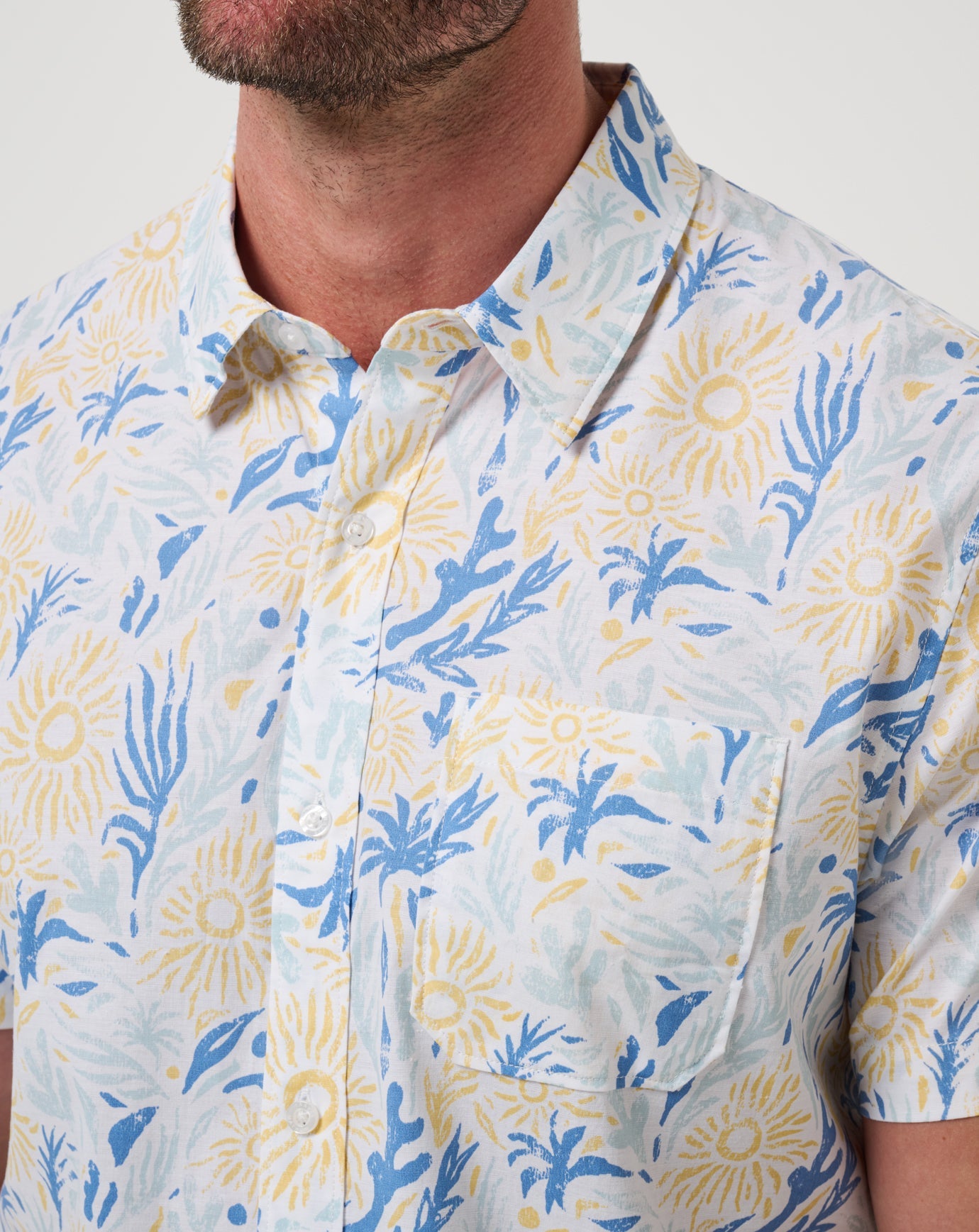 White Travis Mathew Souvenir City Button-Up
