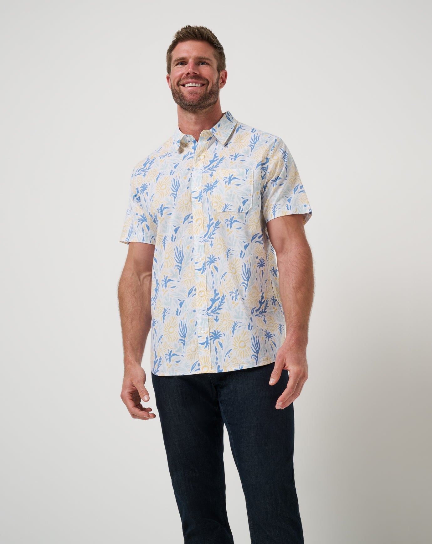 White Travis Mathew Souvenir City Button-Up