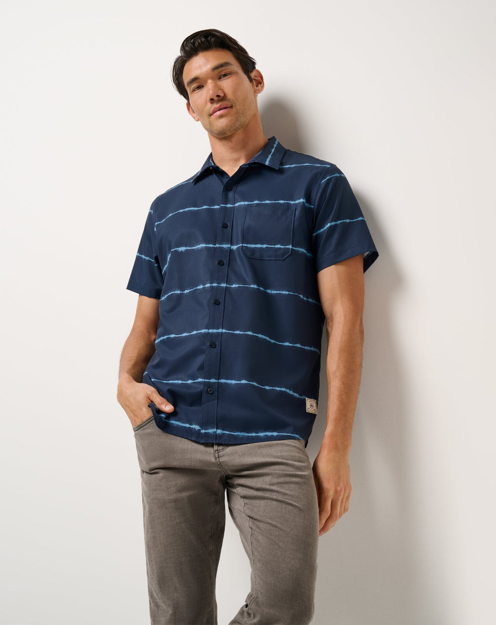 Total Eclipse Travis Mathew Techwoven Sundaze Button-Up