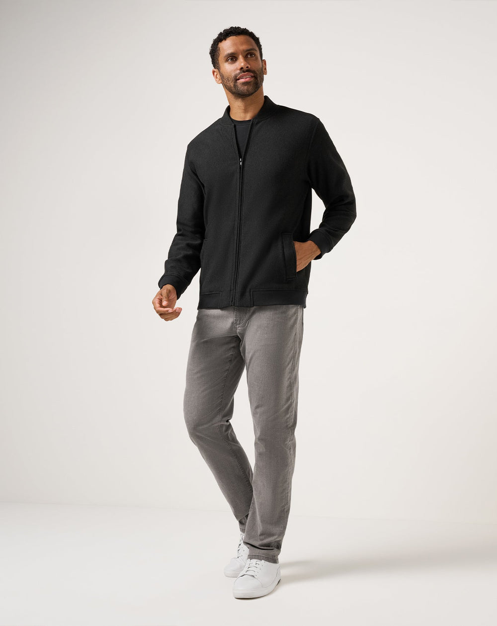 Heather Black Travis Mathew TM Social Club Bomber