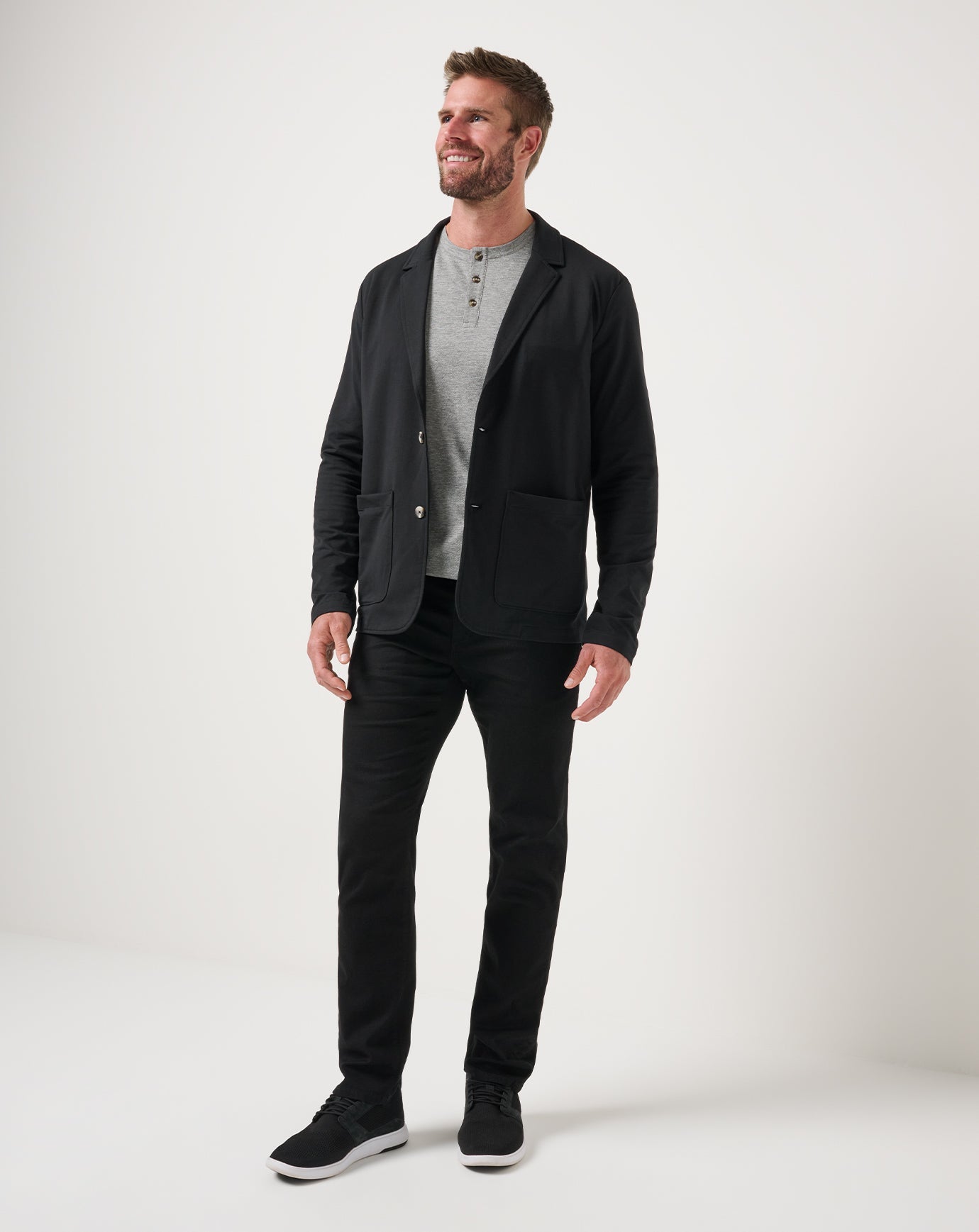Black Travis Mathew Stretchknit Blazer