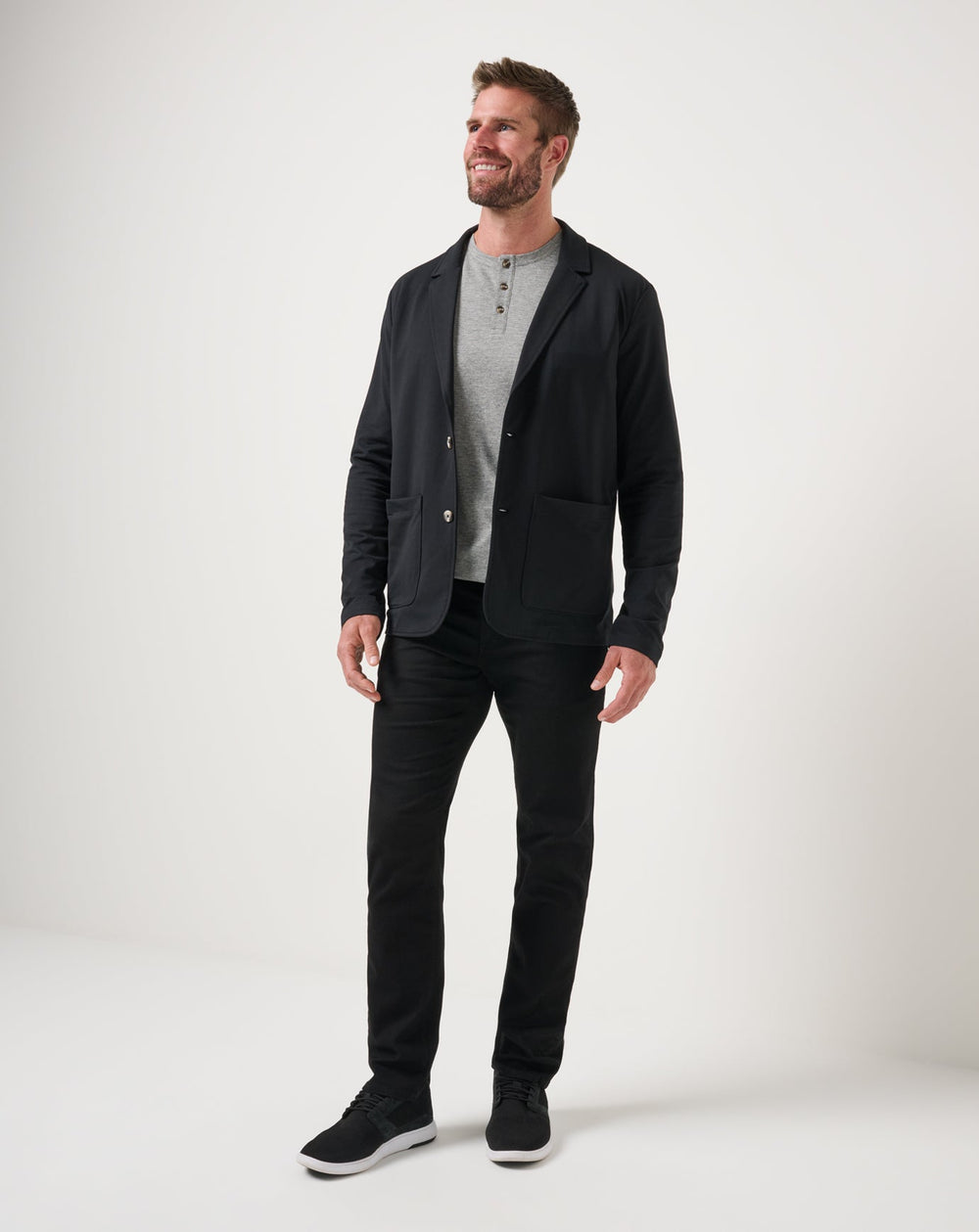 Black Travis Mathew Stretchknit Blazer