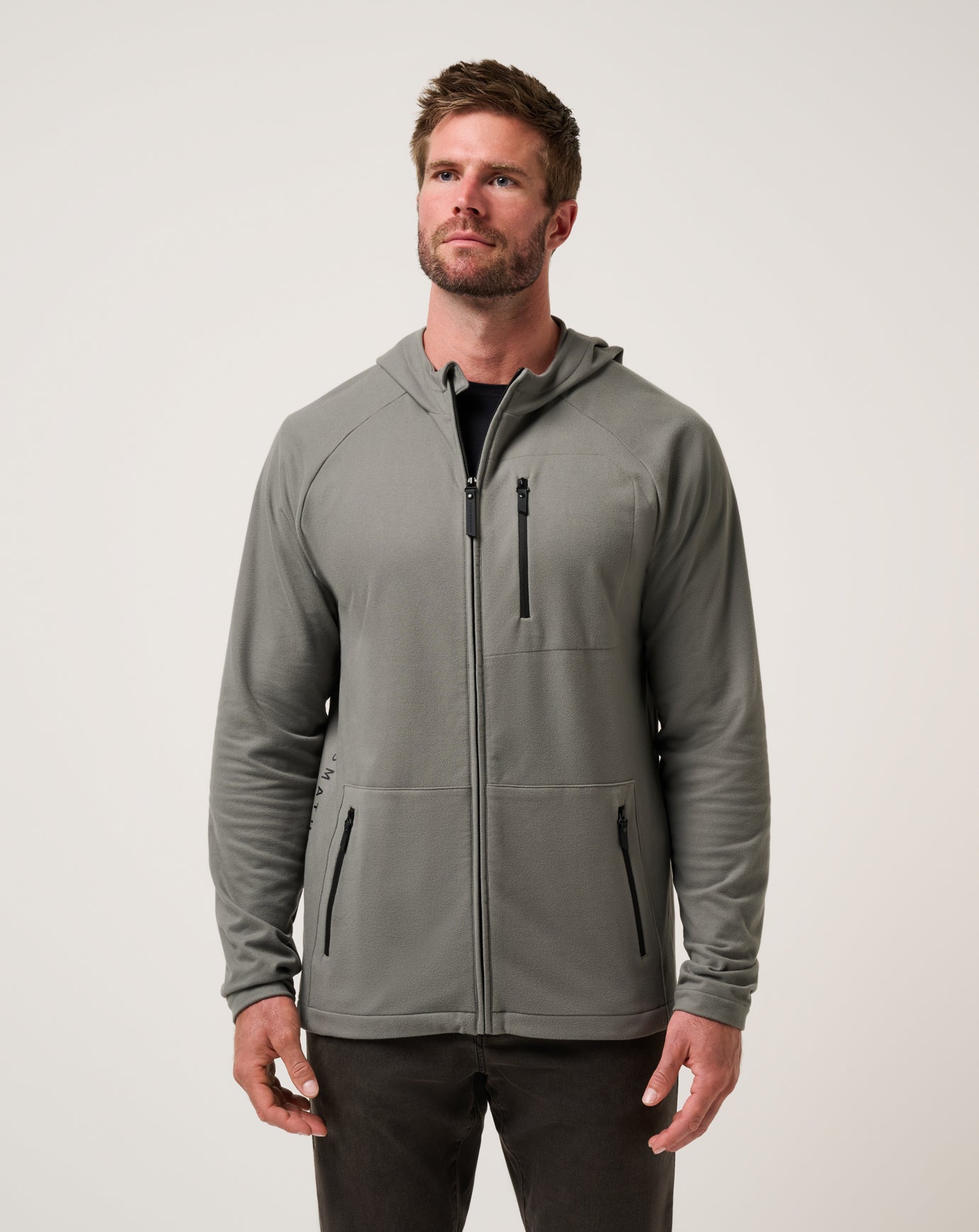 Dark Olive Travis Mathew Quest Polar Full Zip Jacket