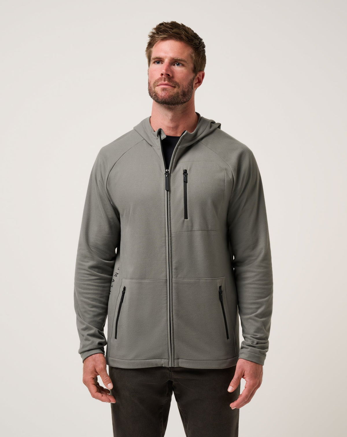 Dark Olive Travis Mathew Quest Polar Full Zip Jacket