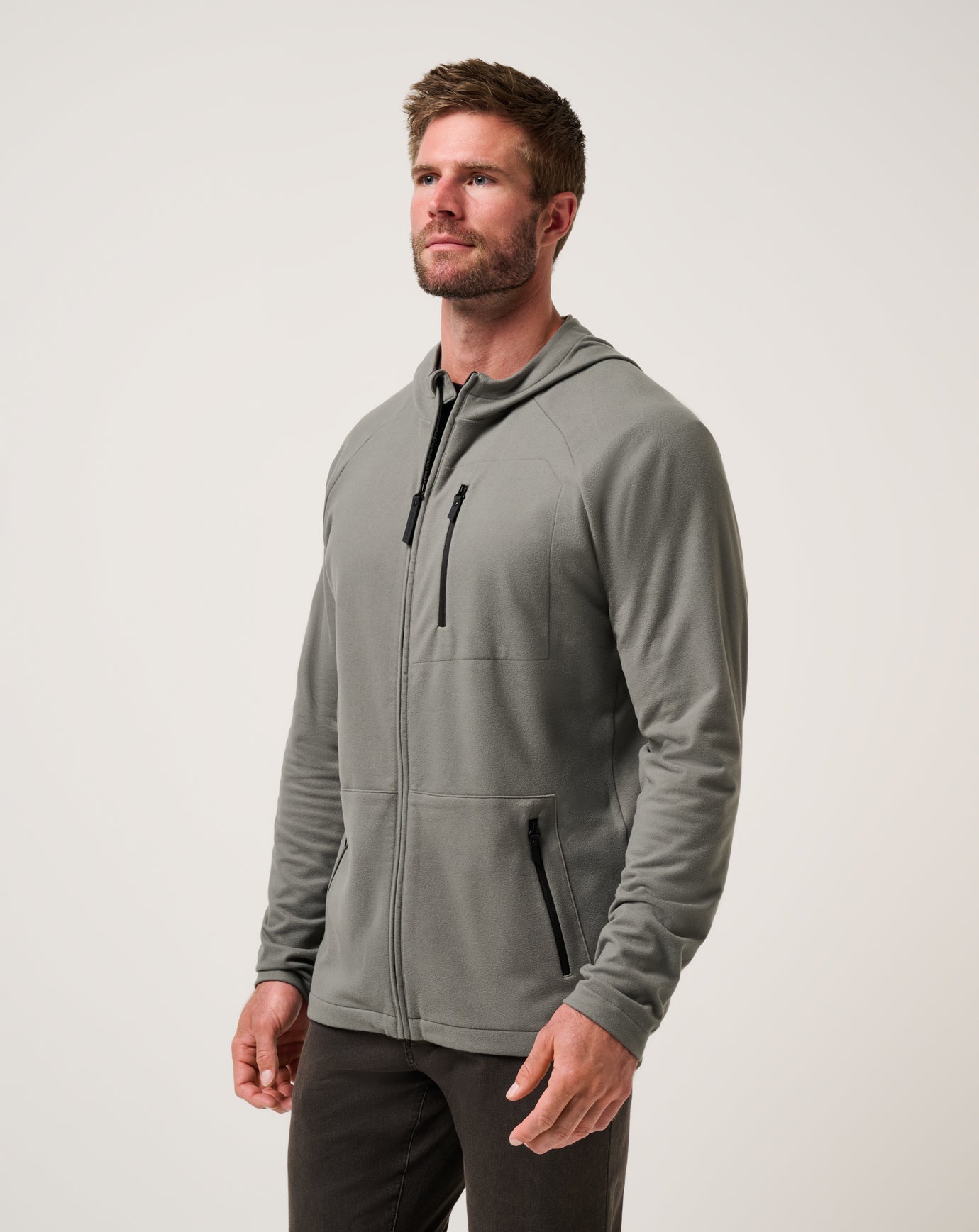 Dark Olive Travis Mathew Quest Polar Full Zip Jacket