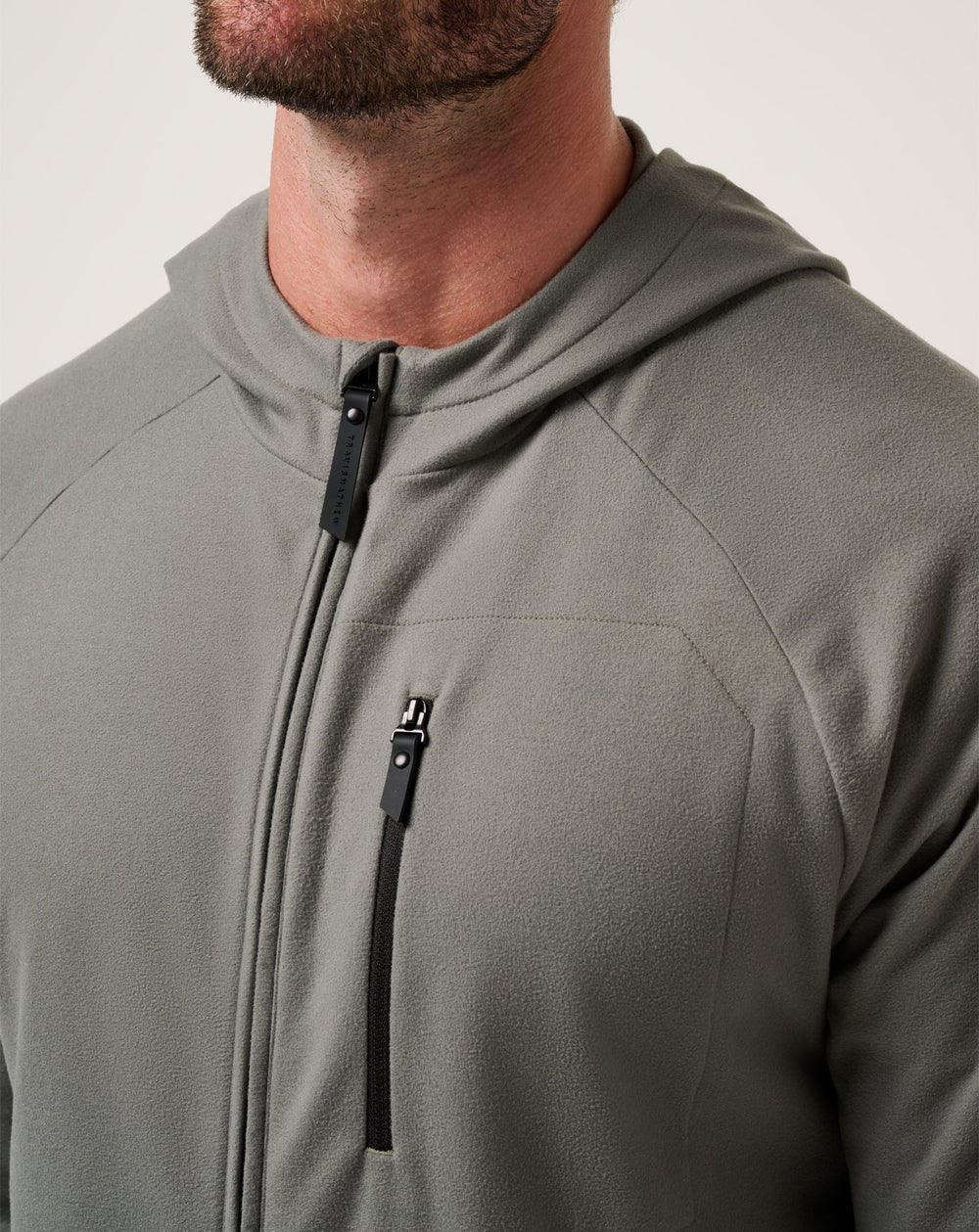 Dark Olive Travis Mathew Quest Polar Full Zip Jacket