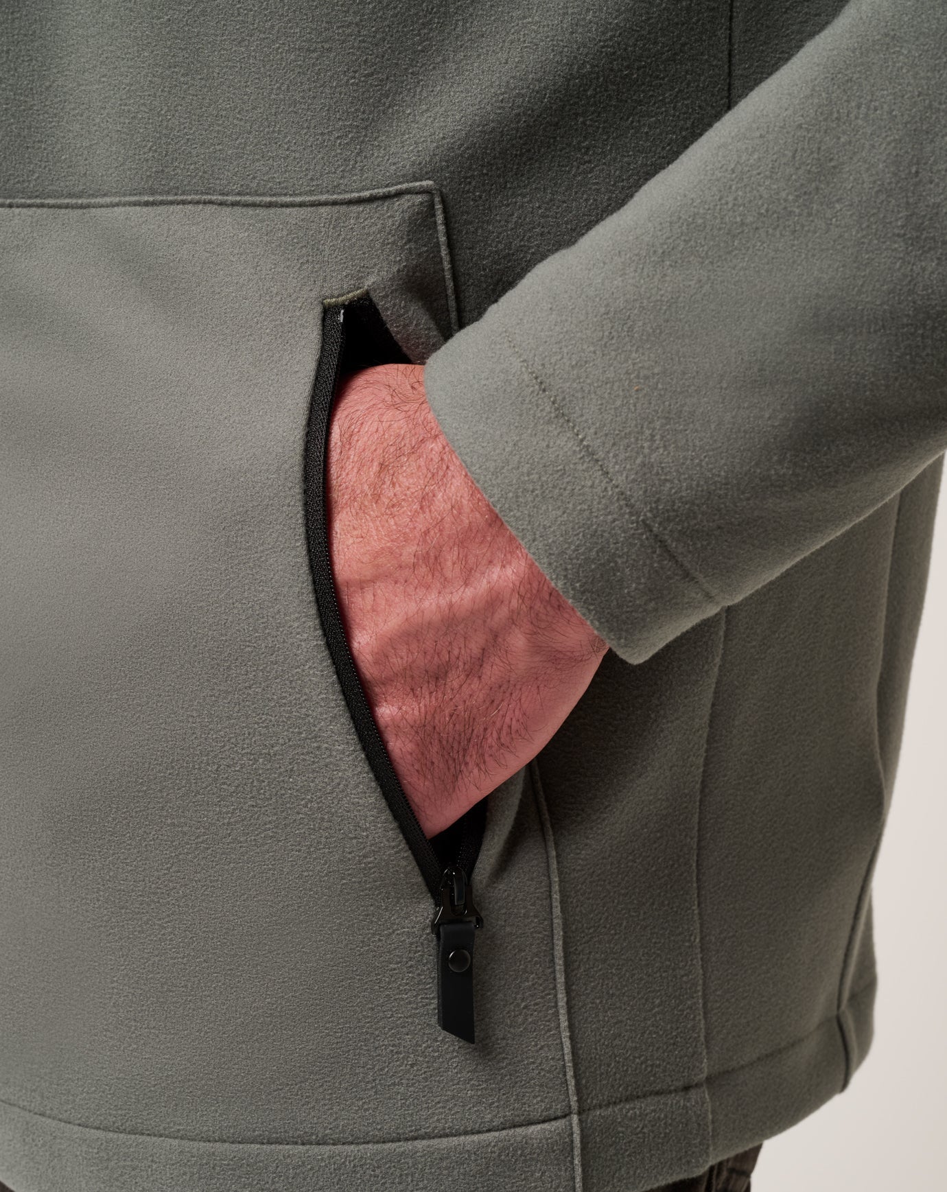 Dark Olive Travis Mathew Quest Polar Full Zip Jacket
