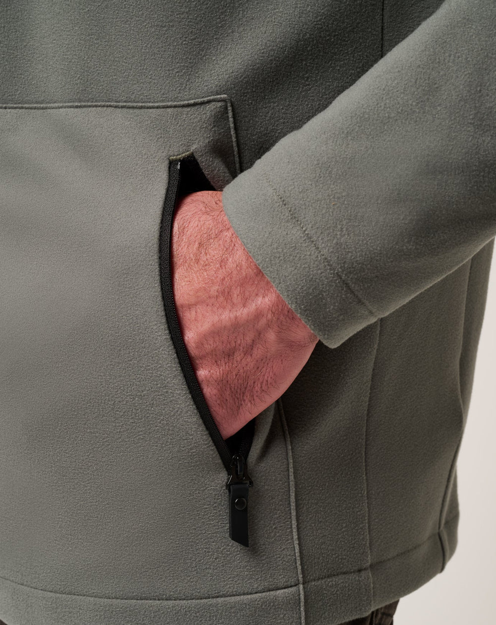 Dark Olive Travis Mathew Quest Polar Full Zip Jacket