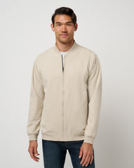 Italian Sand Travis Mathew Stretchknit Bomber Jacket