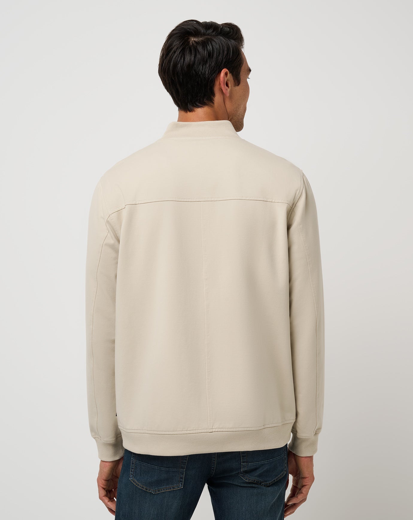 Italian Sand Travis Mathew Stretchknit Bomber Jacket