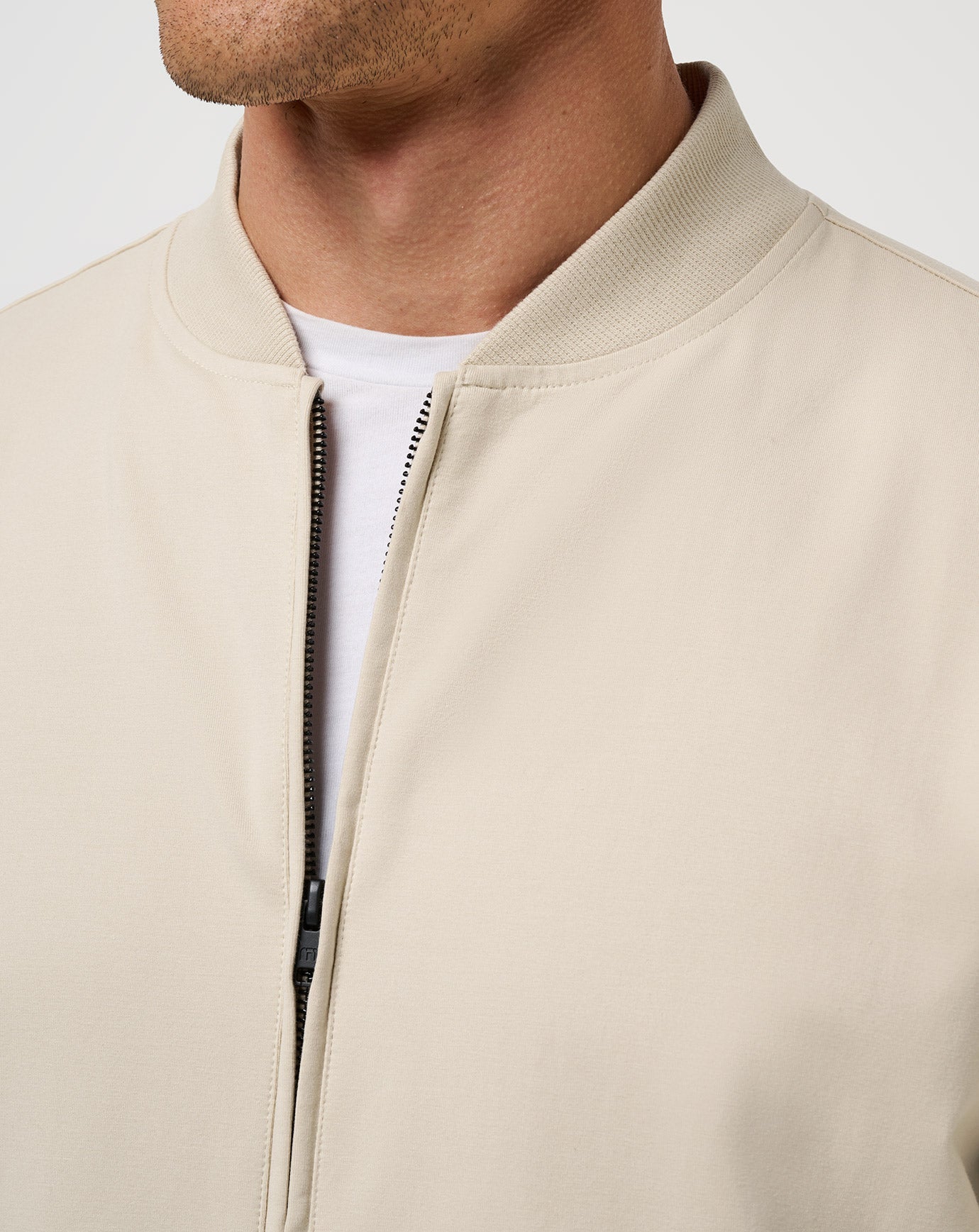 Italian Sand Travis Mathew Stretchknit Bomber Jacket