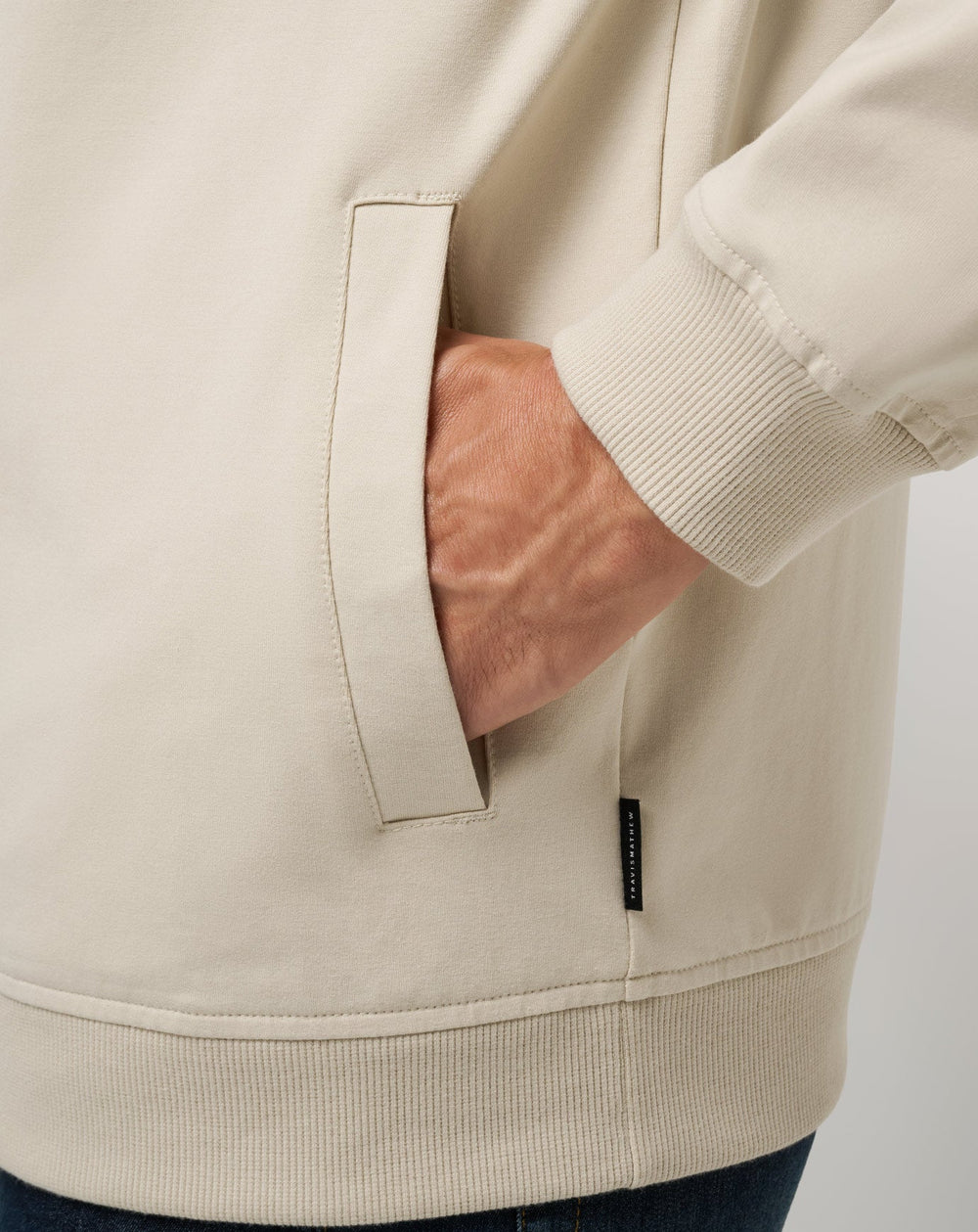 Italian Sand Travis Mathew Stretchknit Bomber Jacket