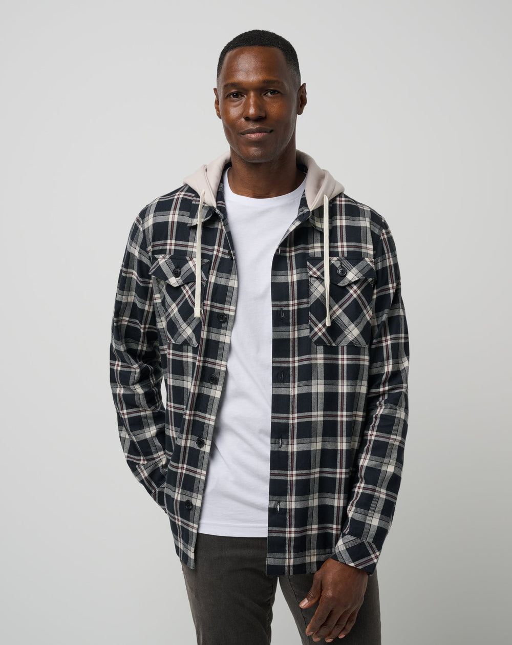 Black Travis Mathew Baubles Button-Up Hoodie