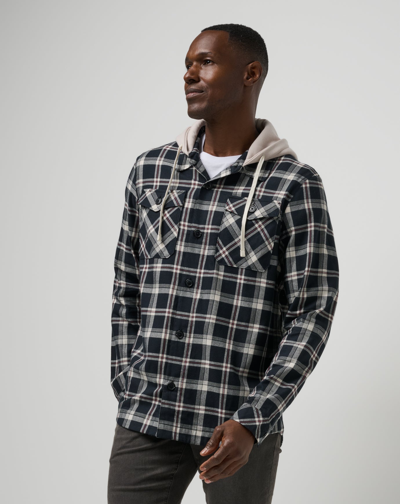 Black Travis Mathew Baubles Button-Up Hoodie