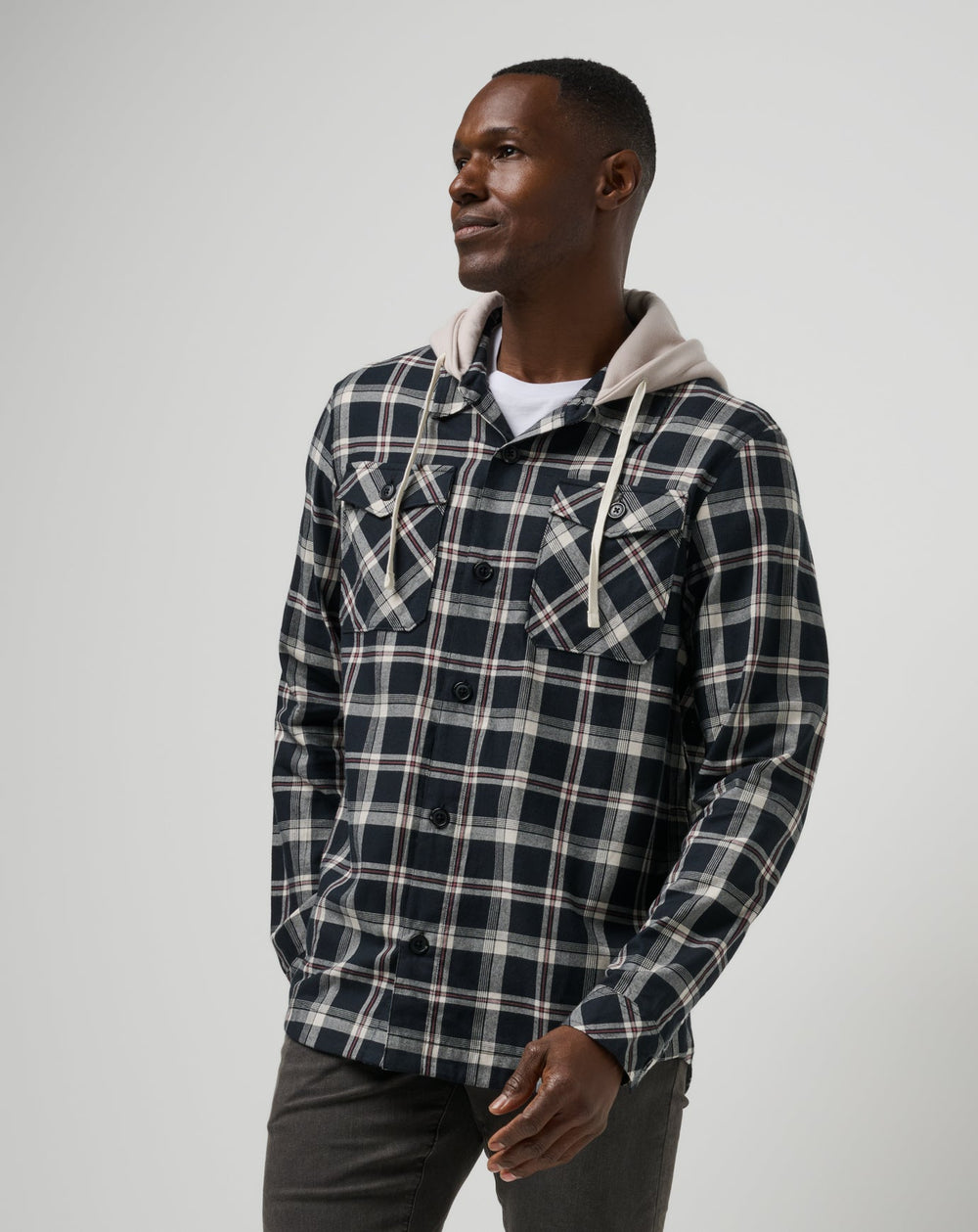 Black Travis Mathew Baubles Button-Up Hoodie