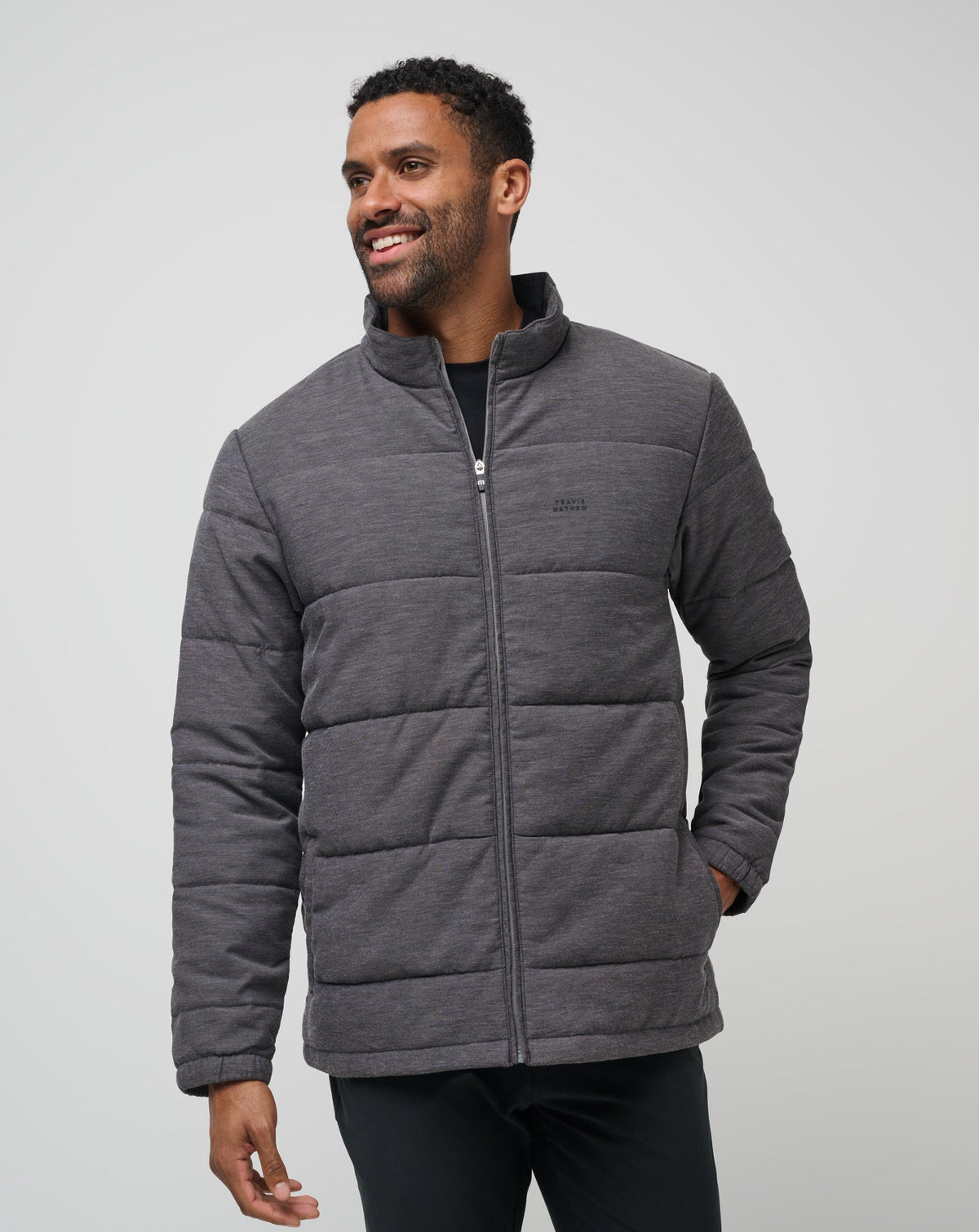 Heather Black Travis Mathew Climate Drop Jacket
