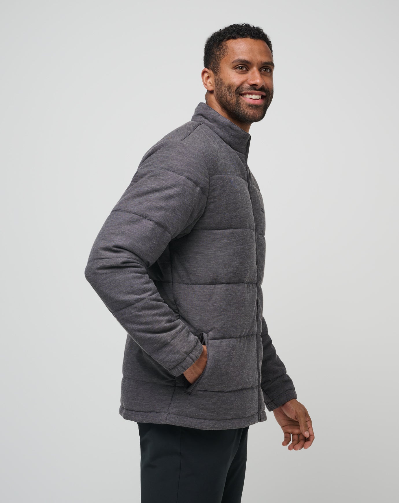 Heather Black Travis Mathew Climate Drop Jacket